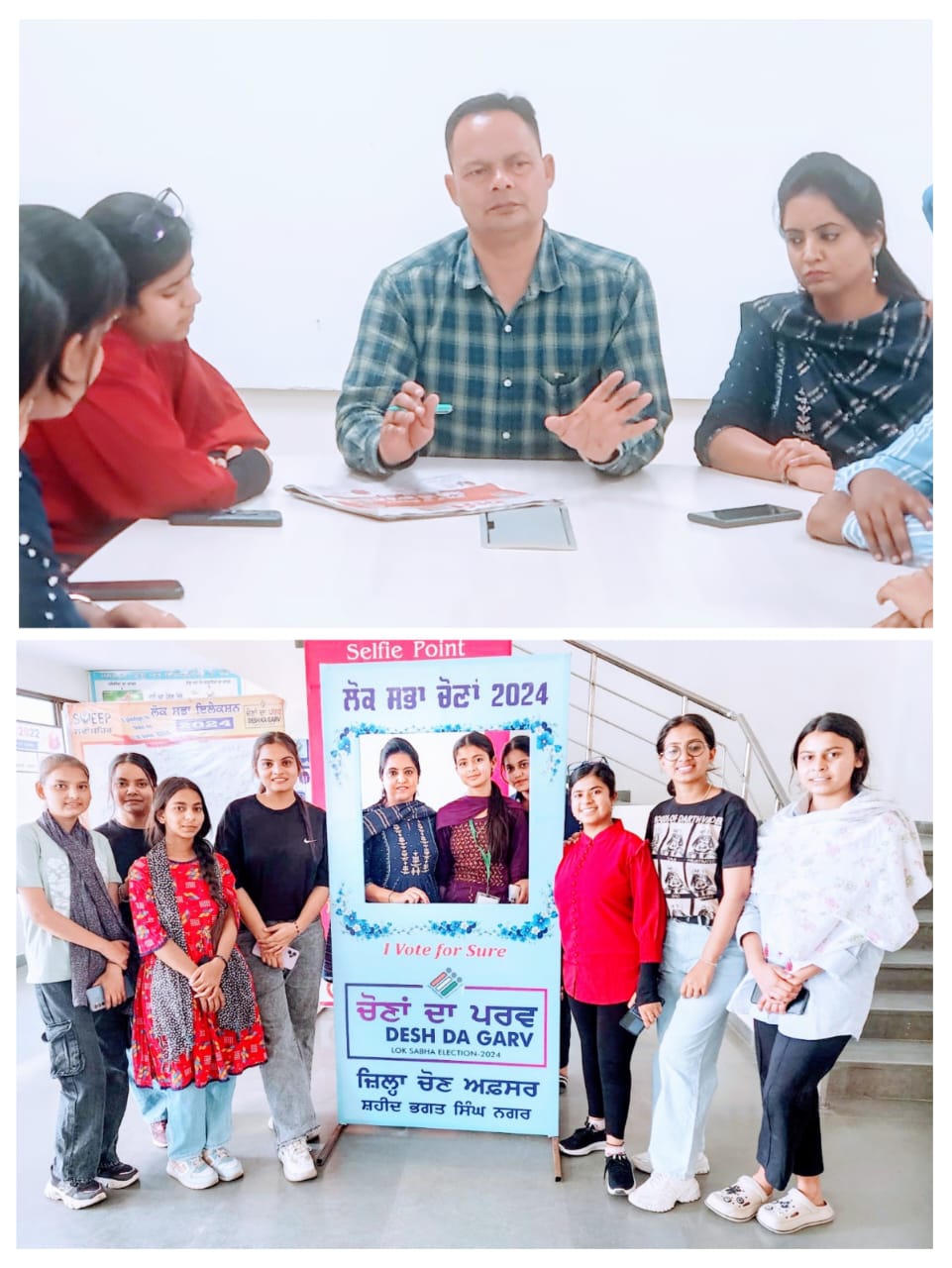 Meeting held by district sweep team with campus ambassadors